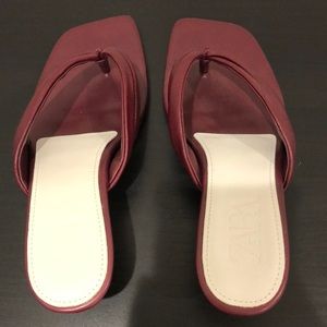 Zara red  sandals Size 37